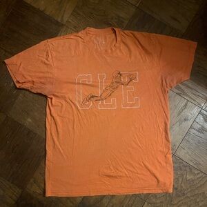Clemons orange Graphic T-Shirt~Very Rare Design- Vinatge -Mens Size Large